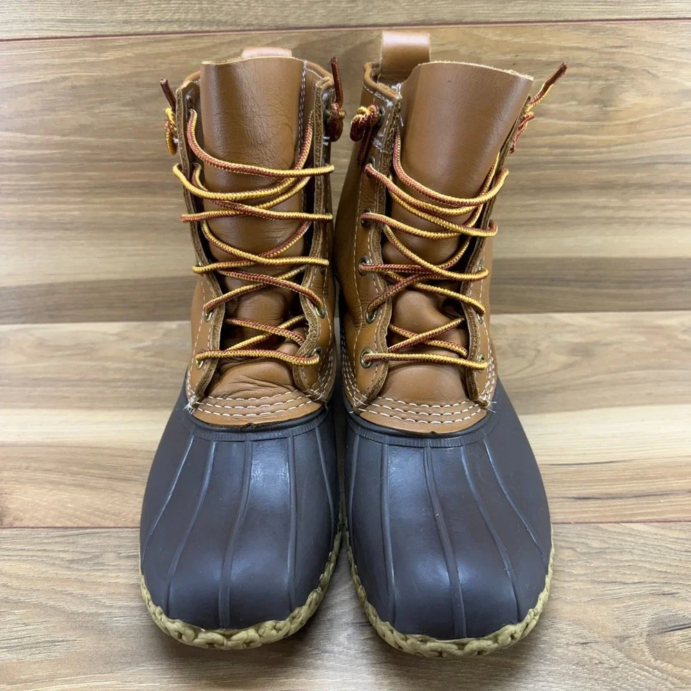 LL Bean Boots Duck Boots Womens 8‎ M Lace Up Waterproof Snow Rain Boot